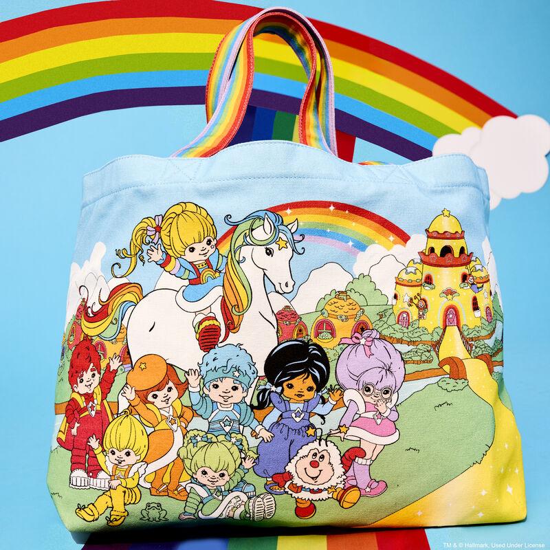 loungefly Rainbow Brite™ The Color Kids Rainbow Handle Canvas Tote Bag