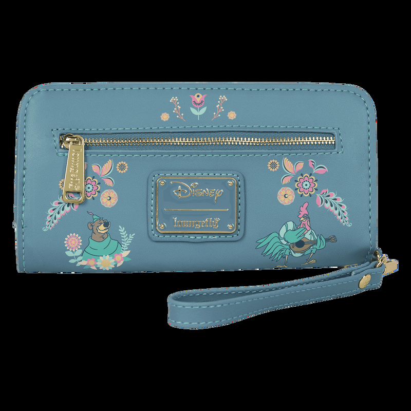 loungefly Robin Hood Exclusive Sherwood Forest Floral Wristlet Wallet