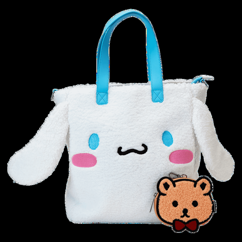 Loungefly Sanrio Cinnamoroll Cosplay Sherpa Tote Crossbody Bag With Coin Bag