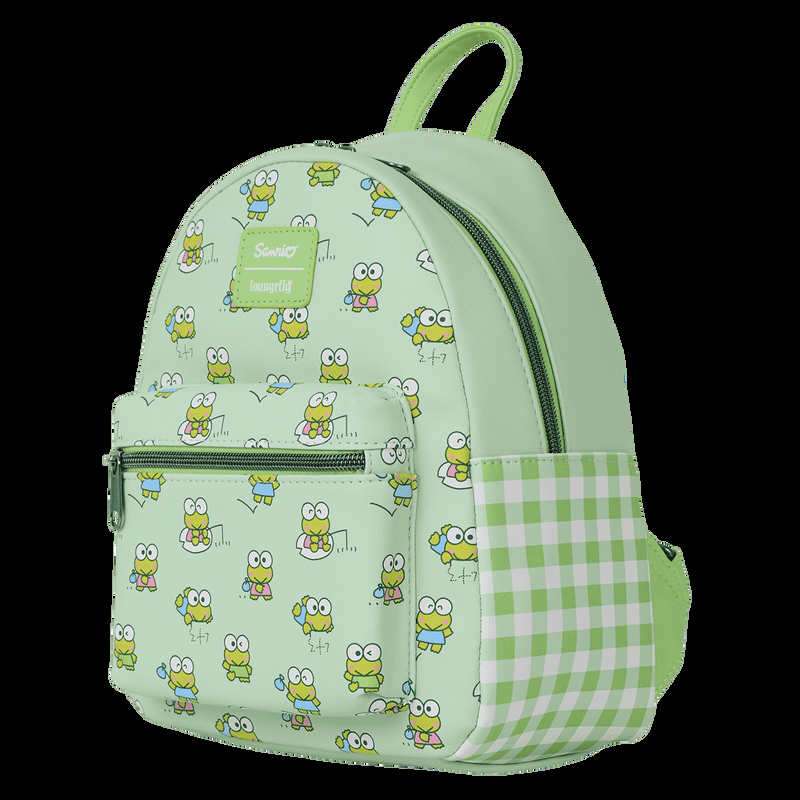 loungefly Sanrio Exclusive Keroppi Gingham Mini Backpack