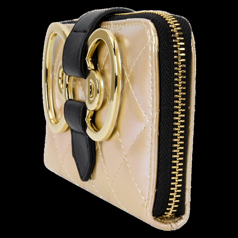 Loungefly Sanrio Hello Kitty 50th Anniversary Gold Zip Around Wallet