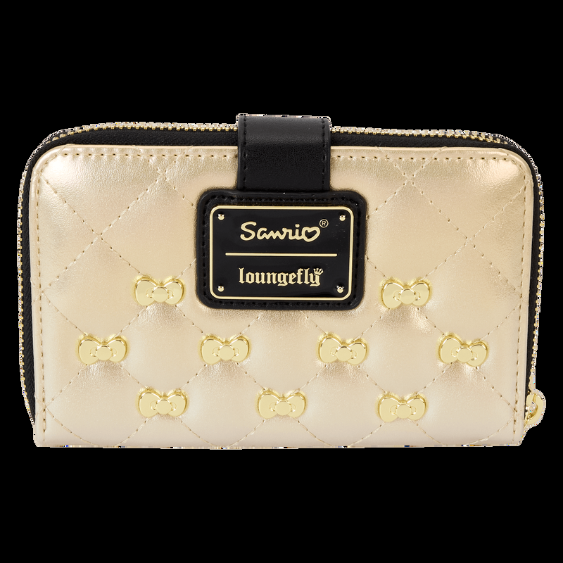 Loungefly Sanrio Hello Kitty 50th Anniversary Gold Zip Around Wallet