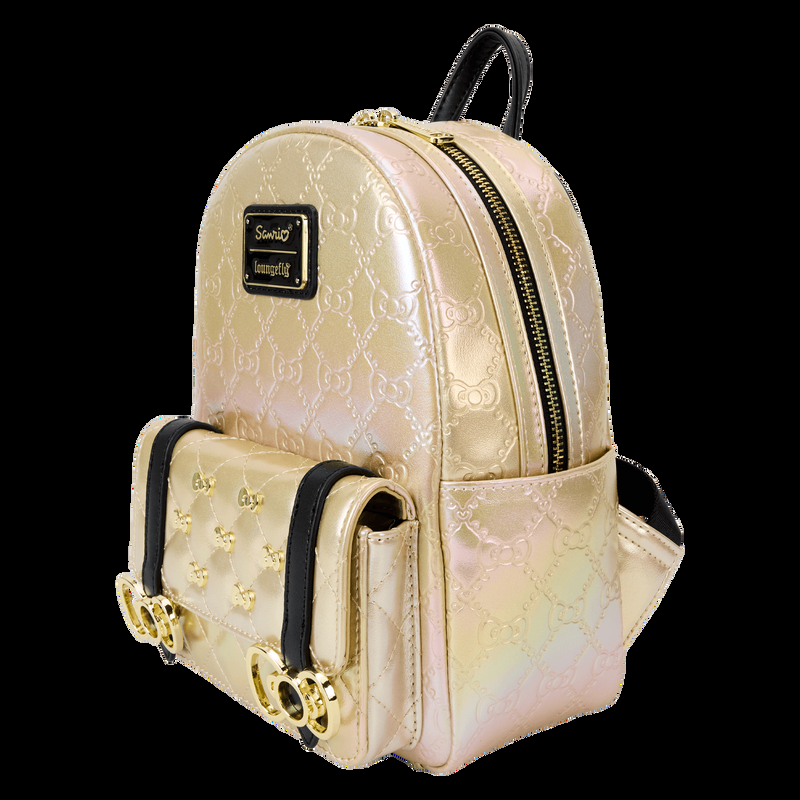 Loungefly Sanrio Hello Kitty 50th Anniversary Metallic Gold Mini Backpack