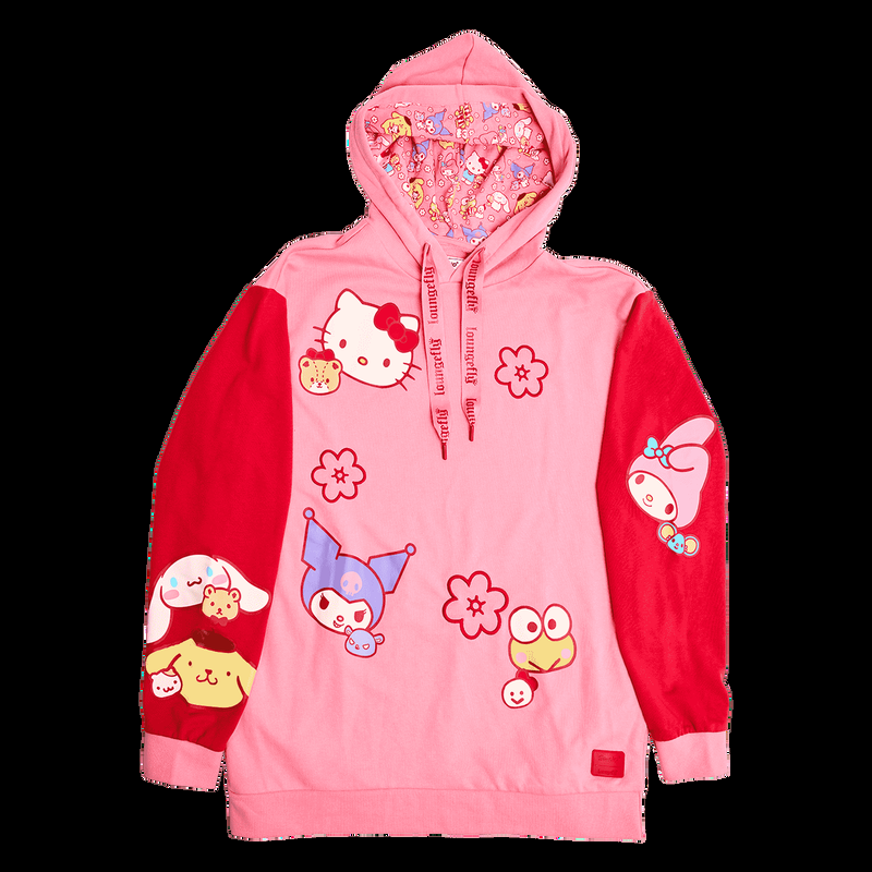 Loungefly Sanrio Hello Kitty & Friends Color Block Unisex Hoodie