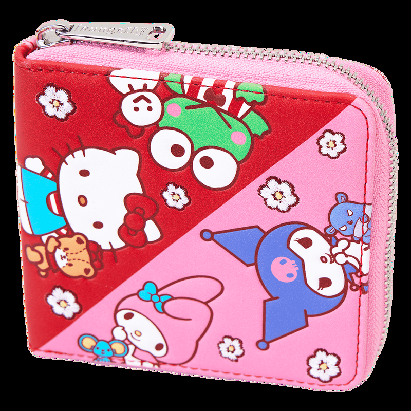 Loungefly Sanrio Hello Kitty & Friends Color Block Zip Around Wallet
