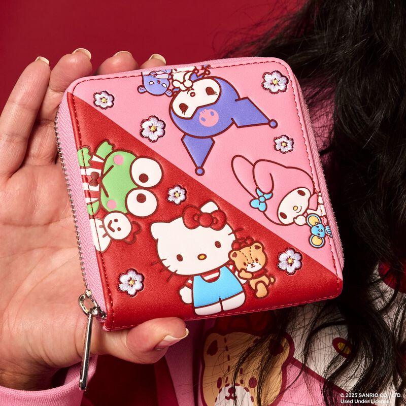 loungefly Sanrio Hello Kitty & Friends Color Block Zip Around Wallet