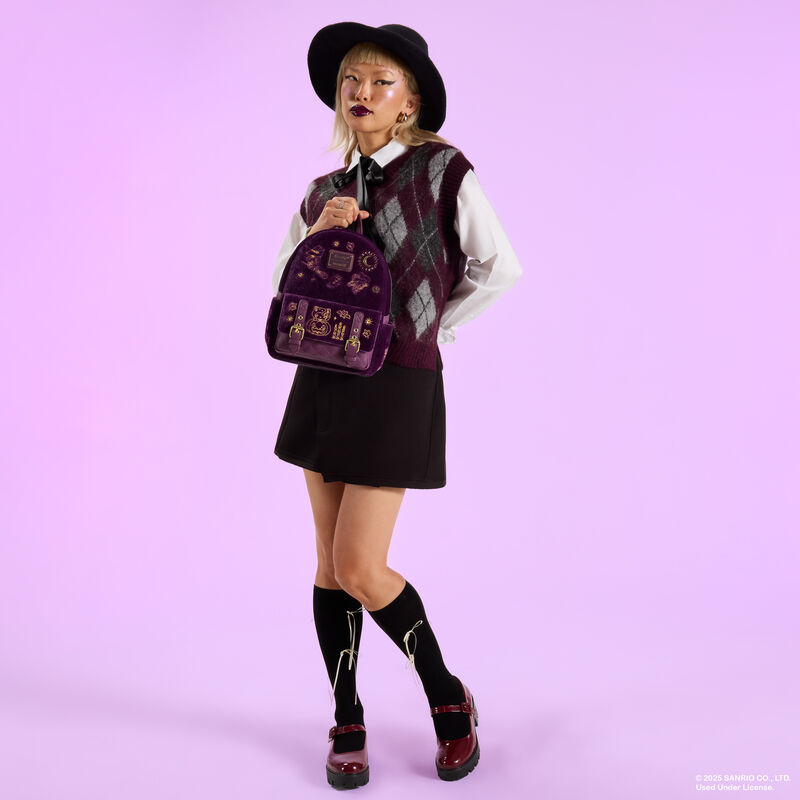 Loungefly Sanrio Hello Kitty & Friends Exclusive Halloween Costume Velvet Mini Backpack