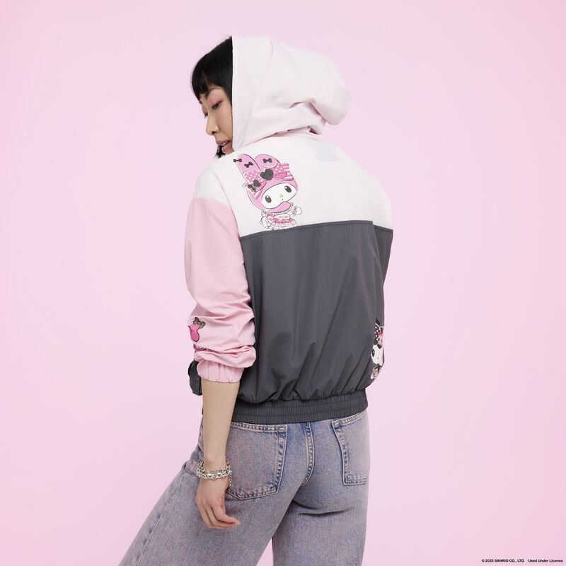 Loungefly Sanrio My Melody & Kuromi Half-Zip Unisex Windbreaker Jacket
