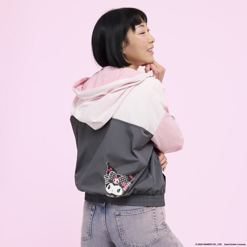 Loungefly Sanrio My Melody & Kuromi Half-Zip Unisex Windbreaker Jacket