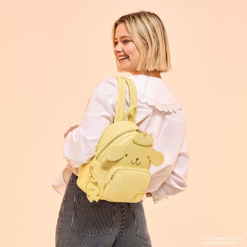 loungefly Sanrio Pompompurin Monochrome Cosplay Mini Backpack