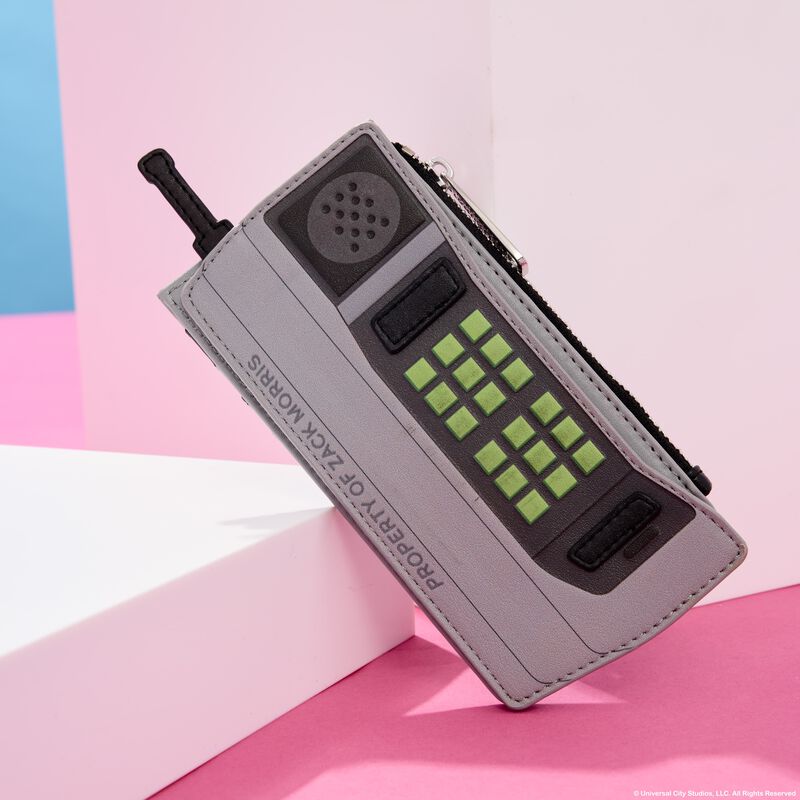 loungefly Saved By The Bell Zack Morris Retro Cell Phone Glow Large Card Holder