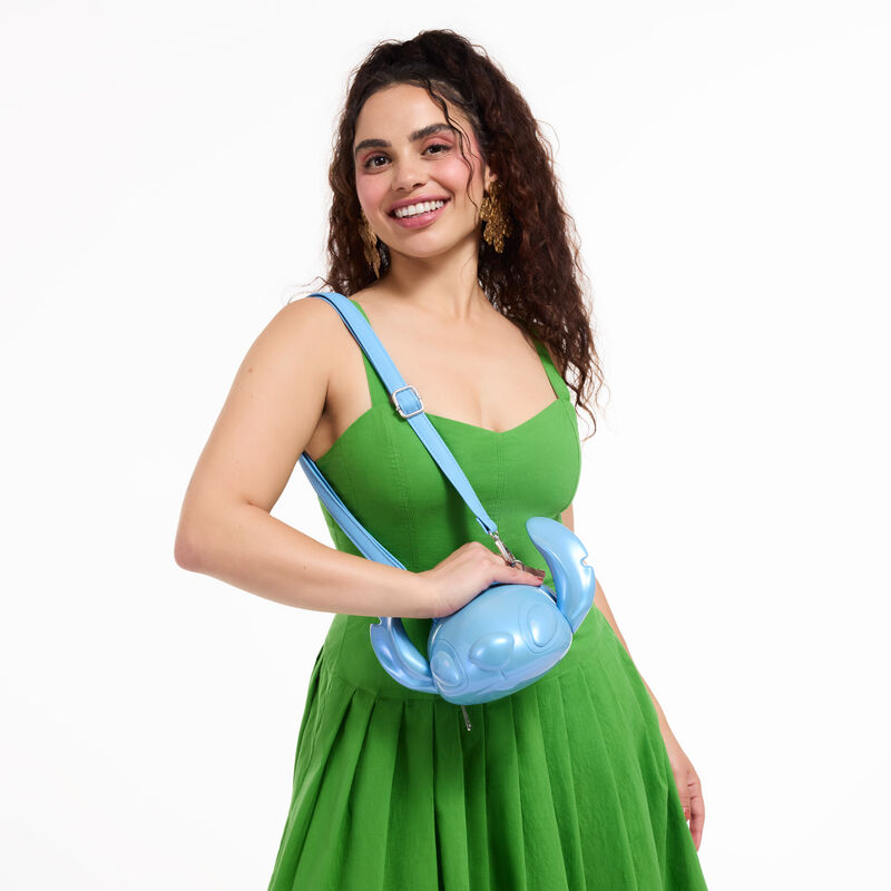 loungefly SDCC Limited Edition Stitch Molded Figural Crossbody Bag
