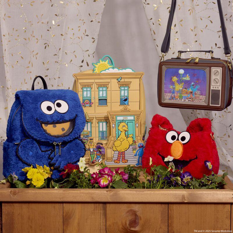 Loungefly Sesame Street Elmo Plush Cosplay Crossbody Bag