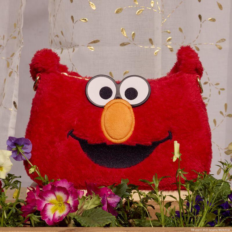 loungefly Sesame Street Elmo Plush Cosplay Crossbody Bag
