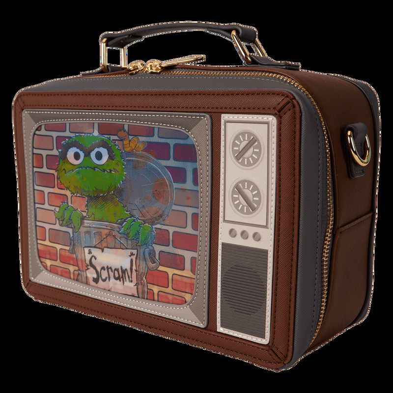 Loungefly Sesame Street Lenticular Retro TV Triple Lenticular Crossbody Bag