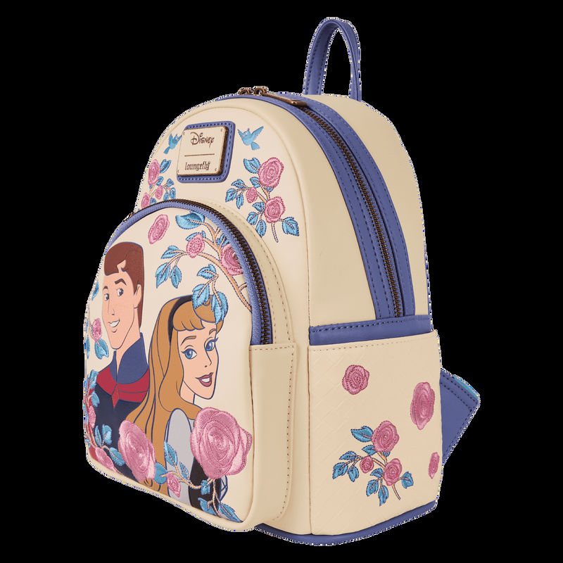 Loungefly Sleeping Beauty Princess Aurora & Prince Phillip Floral Mini Backpack