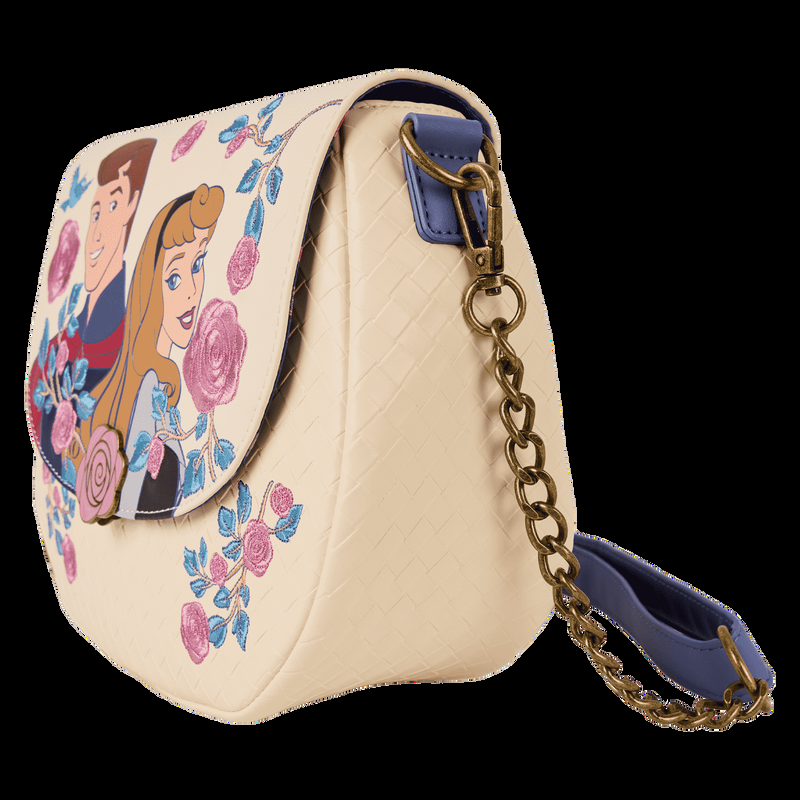 Loungefly Sleeping Beauty Princess Aurora & Prince Phillip Floral Crossbody Bag