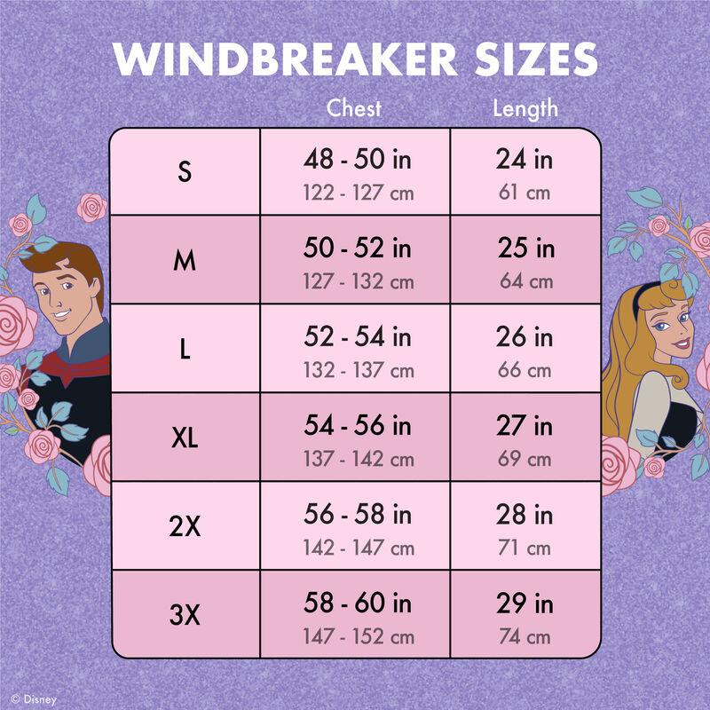 Loungefly Sleeping Beauty Princess Aurora & Prince Phillip Floral Half-Zip Unisex Windbreaker Jacket