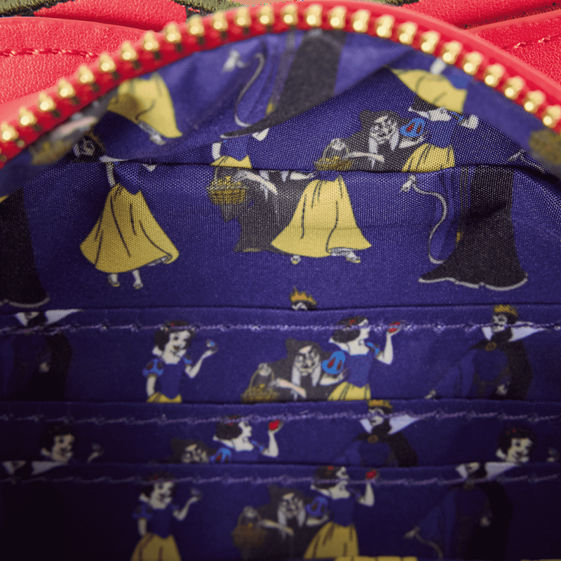 Loungefly Snow White And The Seven Dwarfs Exclusive Evil Queen Poison Apple Glitter Crossbody Bag