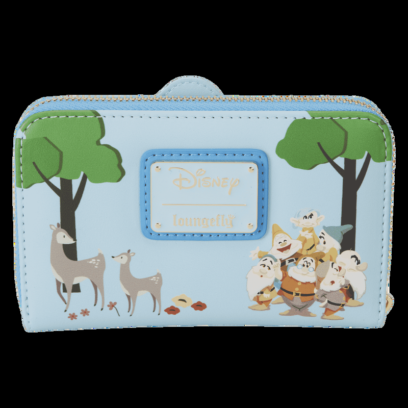 loungefly Snow White and the Seven Dwarfs Exclusive Forest Friends Zip Around Wallet