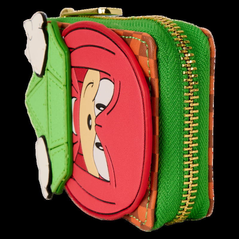 Loungefly Sonic The Hedgehog Limited Edition Knuckles Emerald Glitter Accordion Wallet