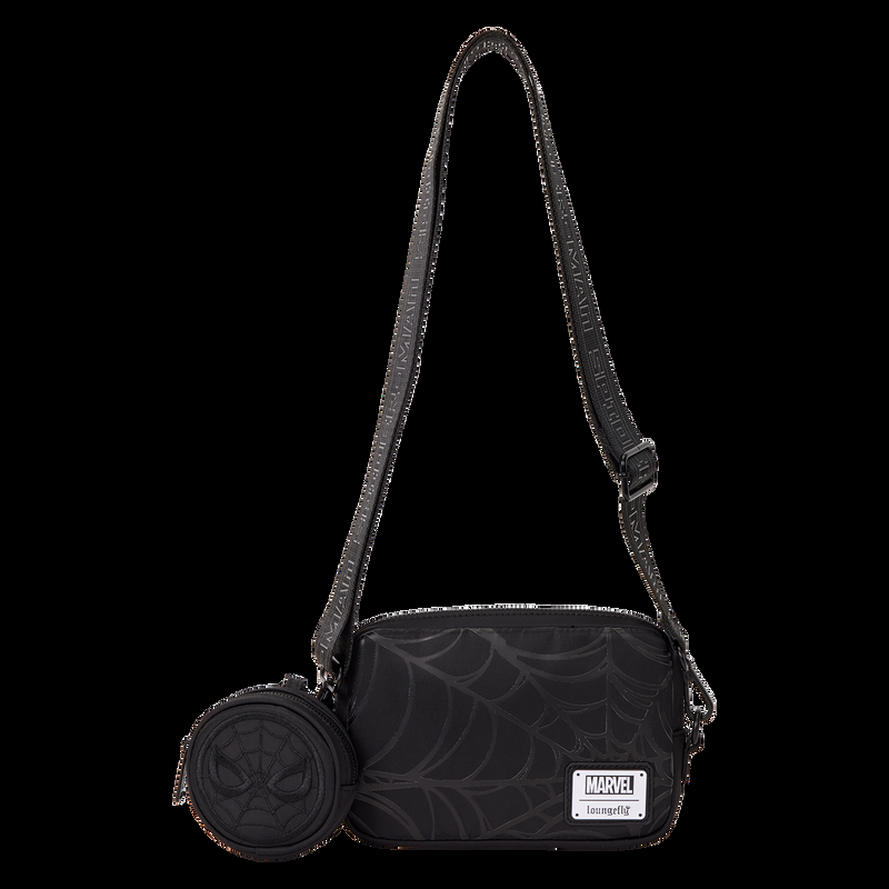 Loungefly Spider-Man Black & White Suit Sling Crossbody Bag With Coin Bag