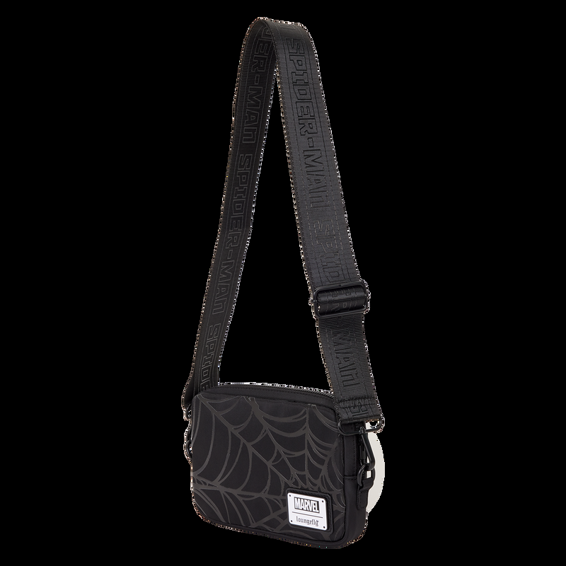 Loungefly Spider-Man Black & White Suit Sling Crossbody Bag With Coin Bag