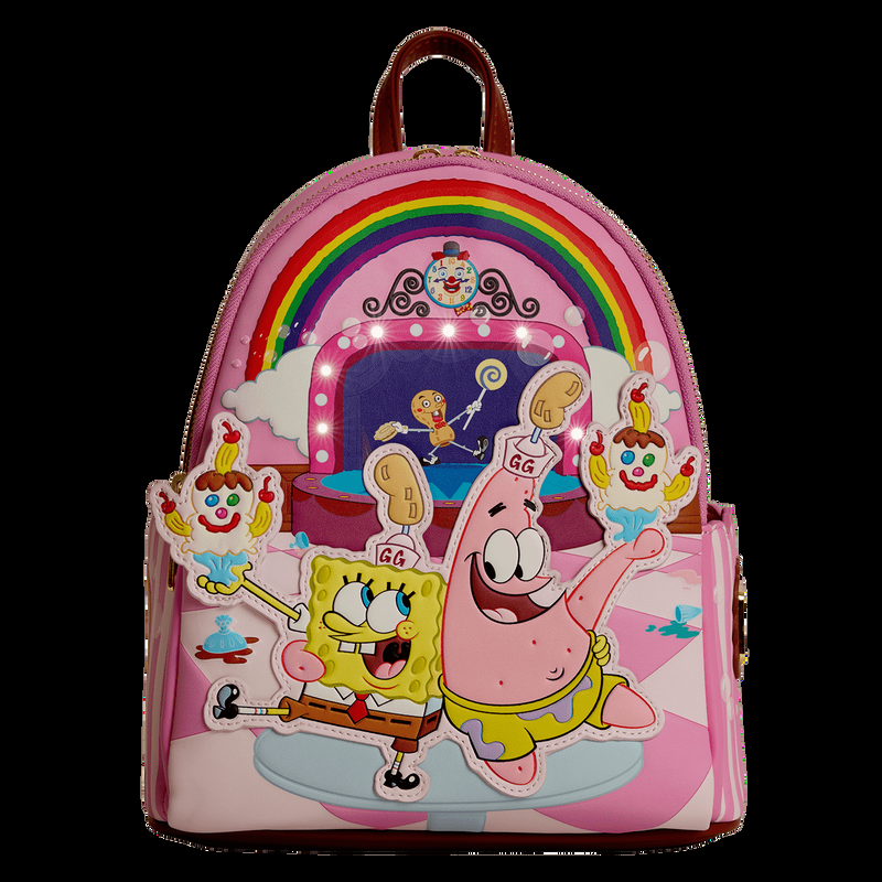 Loungefly SpongeBob Squarepants & Patrick Star Goofy Goober Light Up Mini Backpack