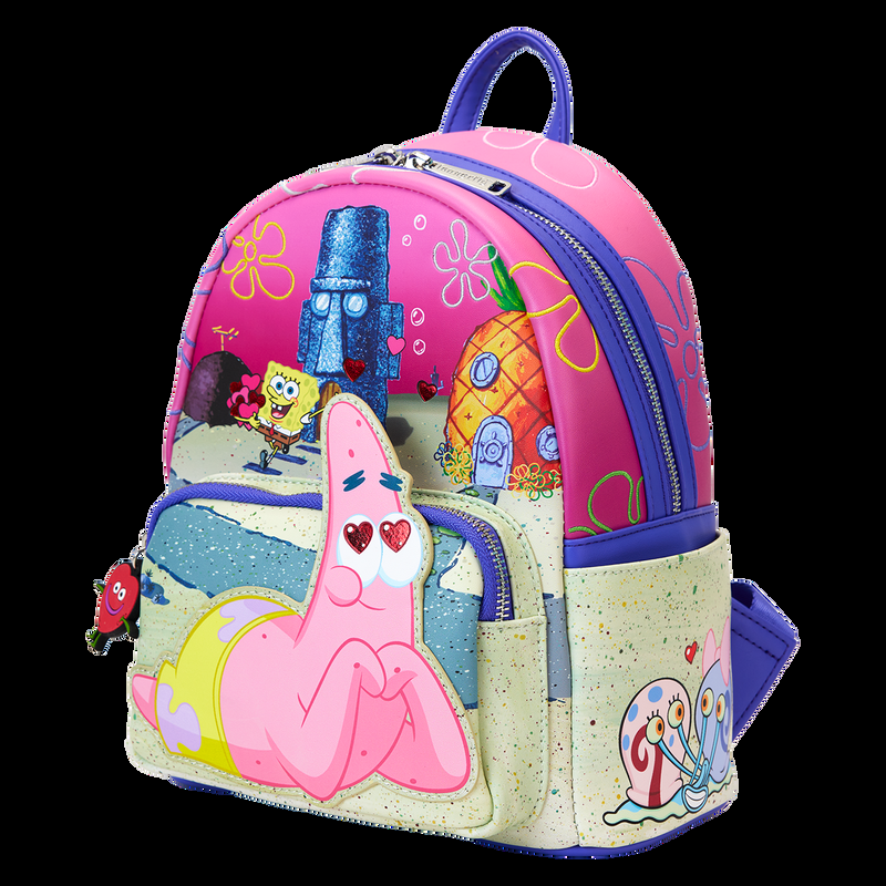 Loungefly SpongeBob SquarePants & Patrick Star Hearts Mini Backpack