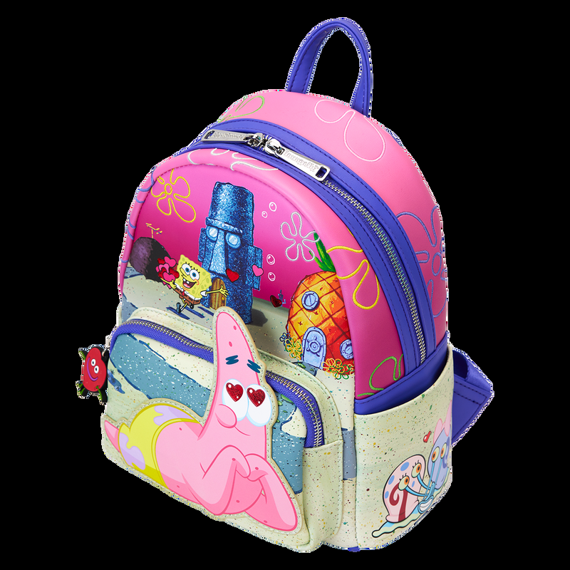 Loungefly SpongeBob SquarePants & Patrick Star Hearts Mini Backpack