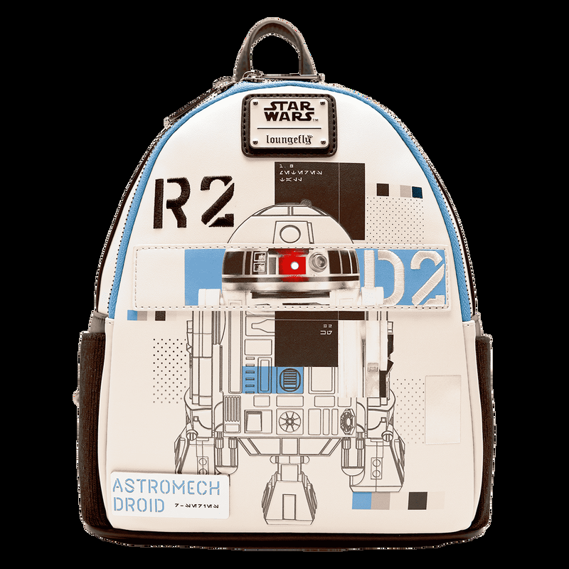 Loungefly Star Wars: The Power Of The Force R2-D2 Astromech Droid Light Up Mini Backpack