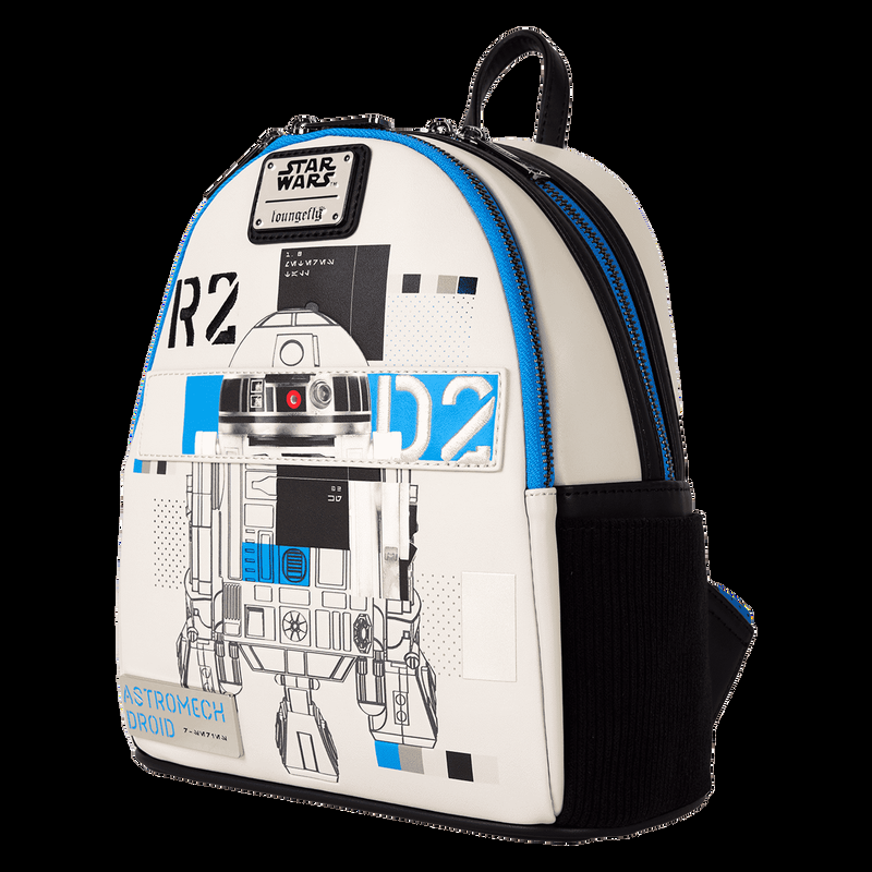 Loungefly Star Wars: The Power Of The Force R2-D2 Astromech Droid Light Up Mini Backpack