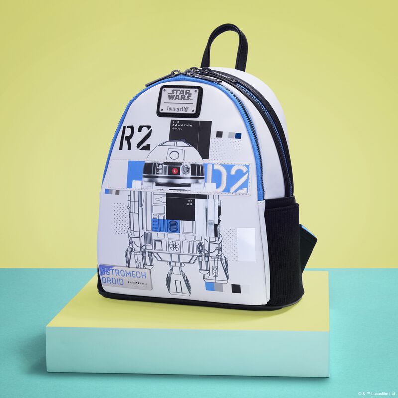loungefly Star Wars: The Power of the Force R2-D2 Astromech Droid Light Up Mini Backpack