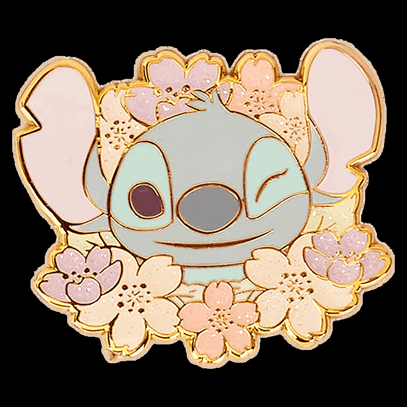 Loungefly Stitch & Angel Cherry Blossom Mystery Box Pin