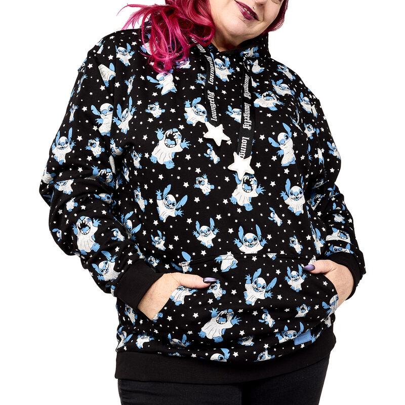 loungefly Stitch Ghost Costume All-Over Print Unisex Hoodie