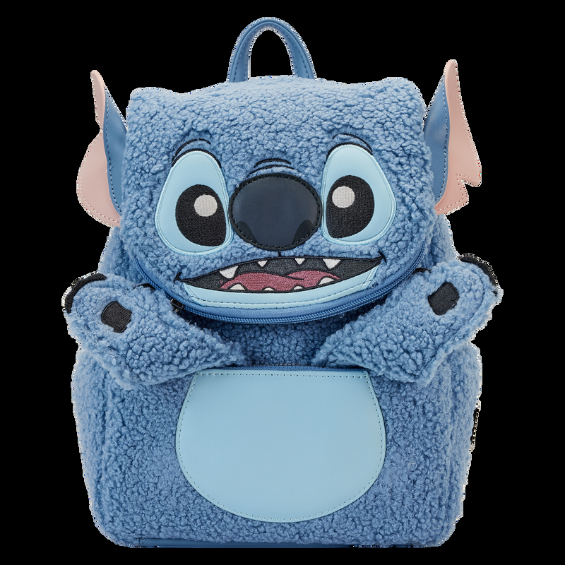 Loungefly Stitch Plush Sherpa Cosplay Mini Backpack