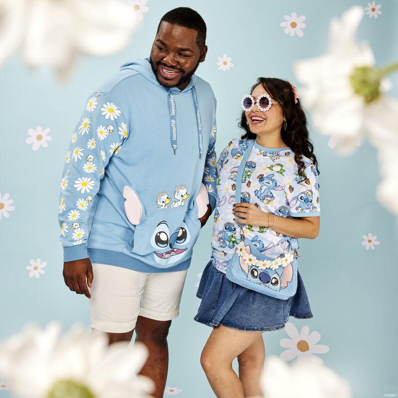 Loungefly Stitch Springtime Daisy Cosplay Unisex Hoodie