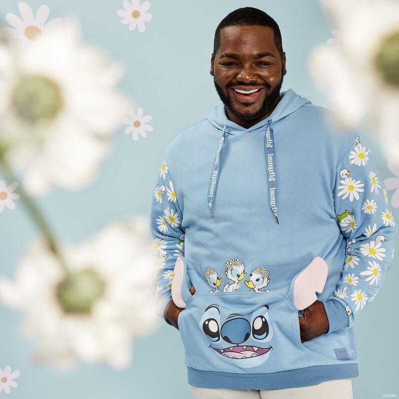 loungefly Stitch Springtime Daisy Cosplay Unisex Hoodie