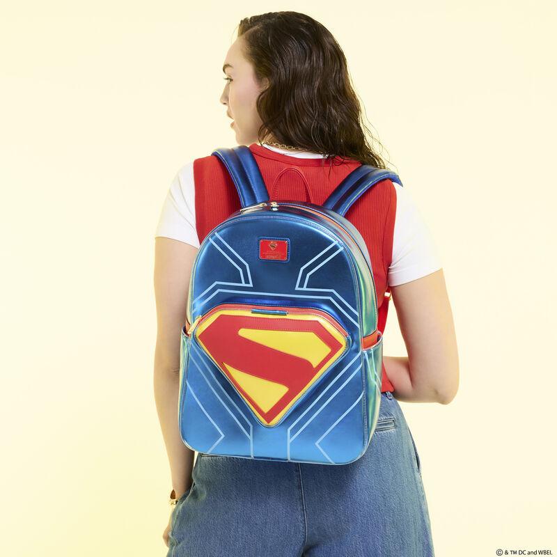Loungefly Superman Light Up Glow Full-Size Backpack