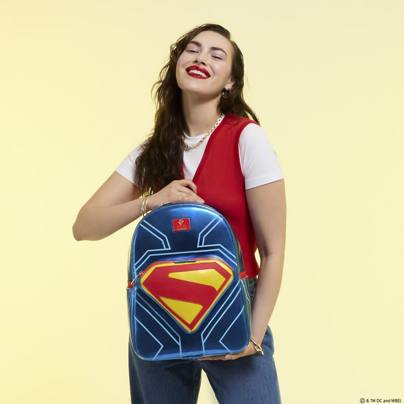 loungefly Superman Light Up Glow Full-Size Backpack