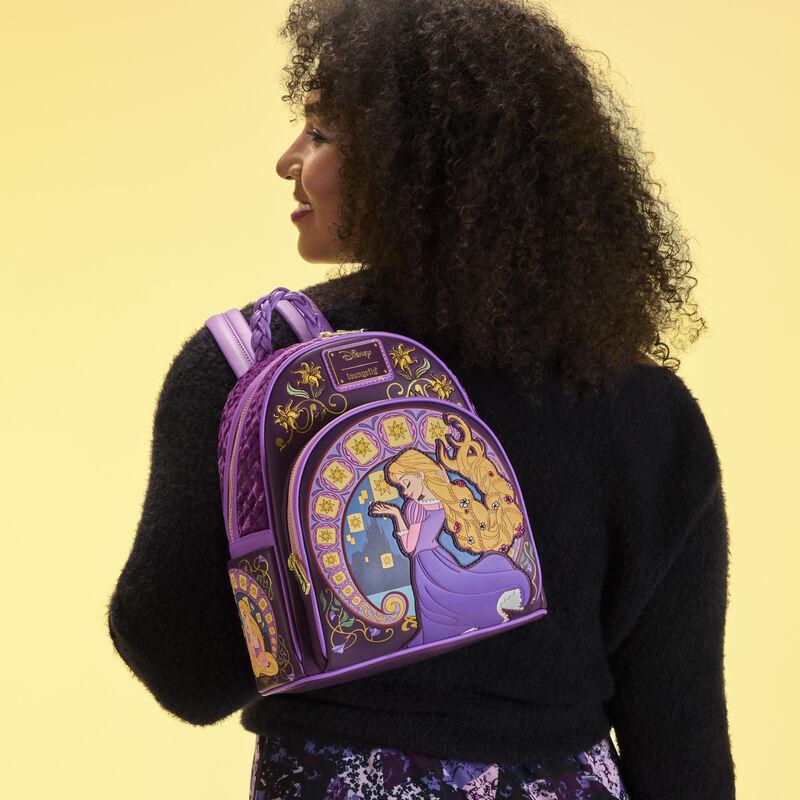 Loungefly Tangled Rapunzel Exclusive Lanterns Quilted Mini Backpack