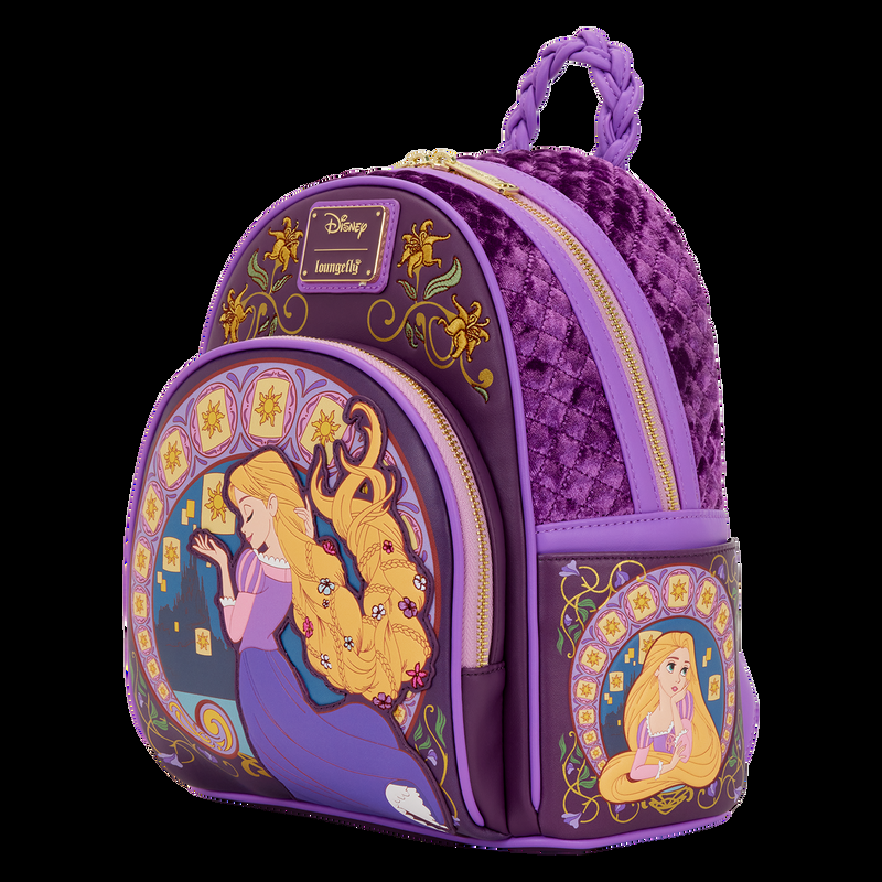 Loungefly Tangled Rapunzel Exclusive Lanterns Quilted Mini Backpack