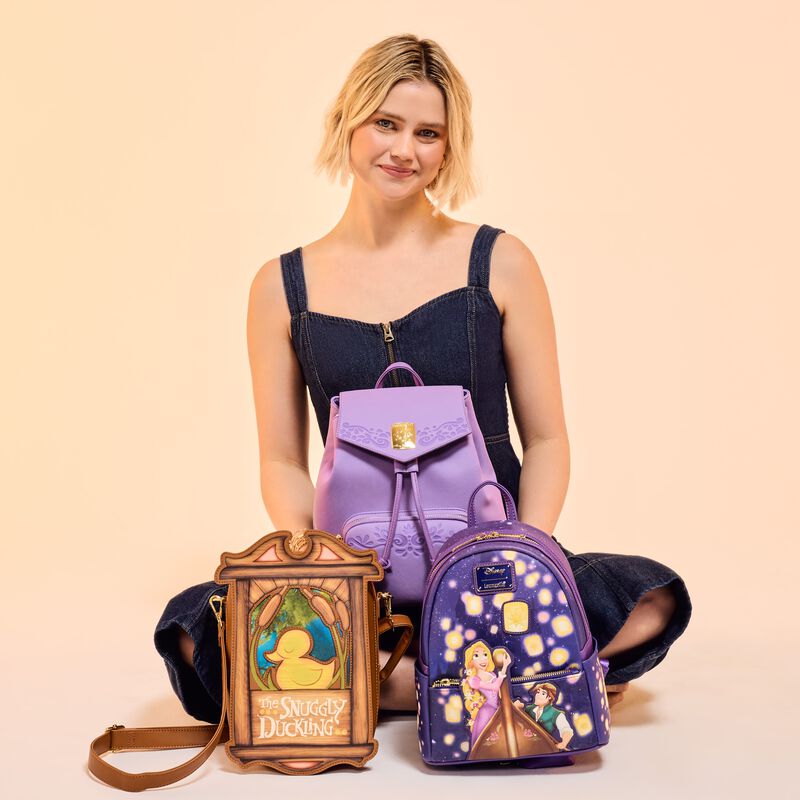 Loungefly Tangled Rapunzel & Flynn Rider Lantern Light Up Mini Backpack