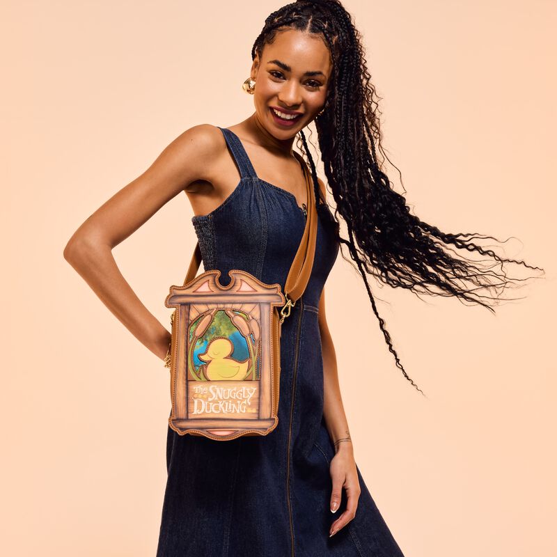 loungefly Tangled Rapunzel The Snuggly Duckling Crossbody Bag