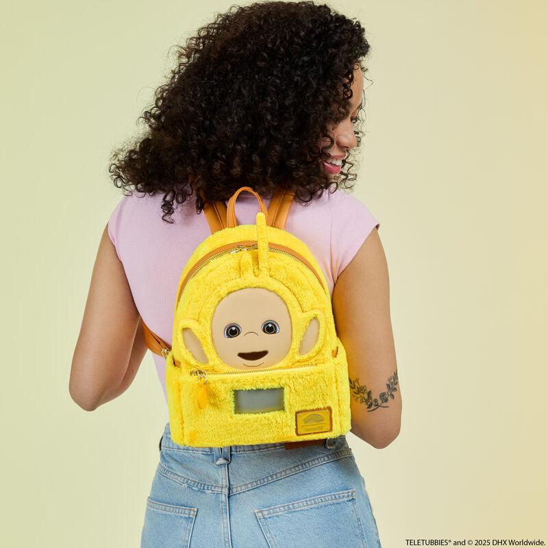 loungefly Teletubbies Laa-Laa Plush Cosplay Light Up Mini Backpack