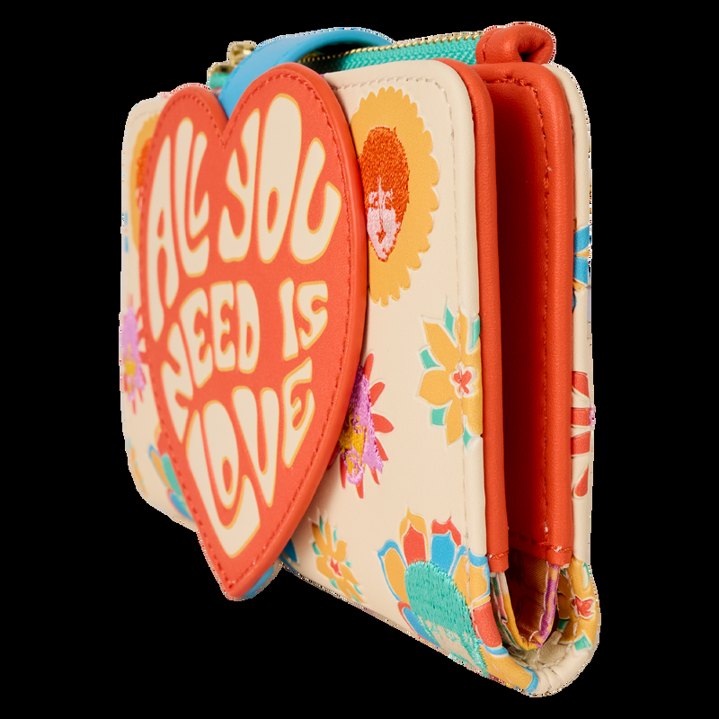 Loungefly The Beatles All You Need Is Love Flap Wallet