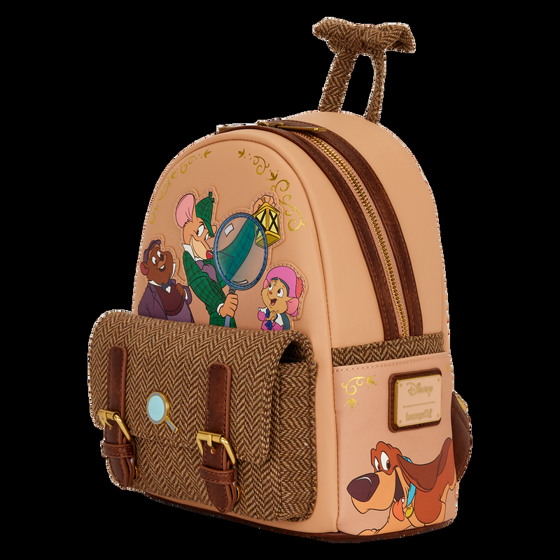 Loungefly The Great Mouse Detective Exclusive Flap Pocket Mini Backpack