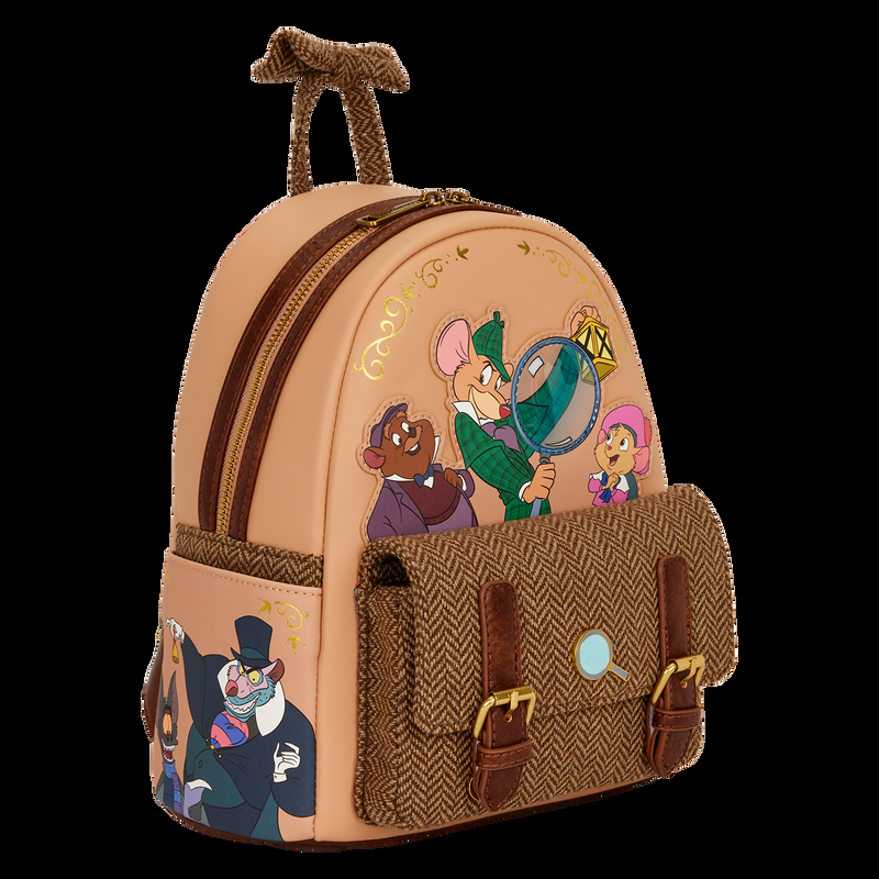 Loungefly The Great Mouse Detective Exclusive Flap Pocket Mini Backpack