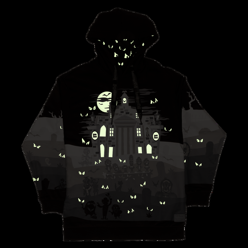 Loungefly The Haunted Mansion Graveyard Glow Unisex Hoodie