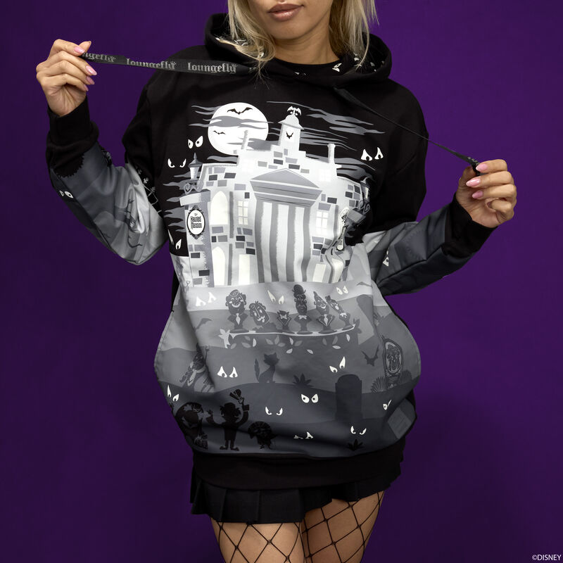 loungefly The Haunted Mansion Graveyard Glow Unisex Hoodie